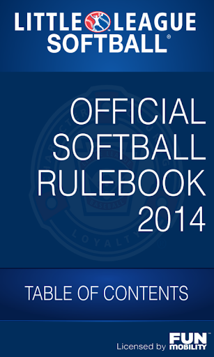 LL 2014 Softball Rulebook