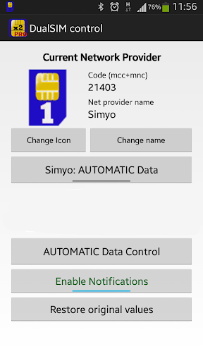 DualSIM control PRO