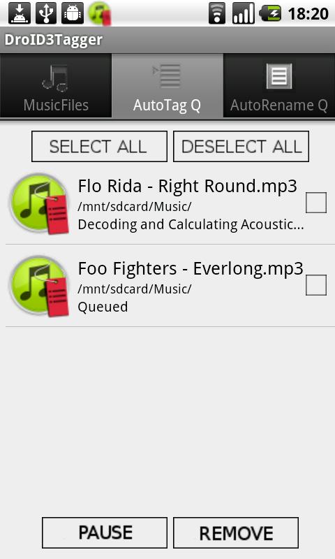 DroID3Tagger - screenshot