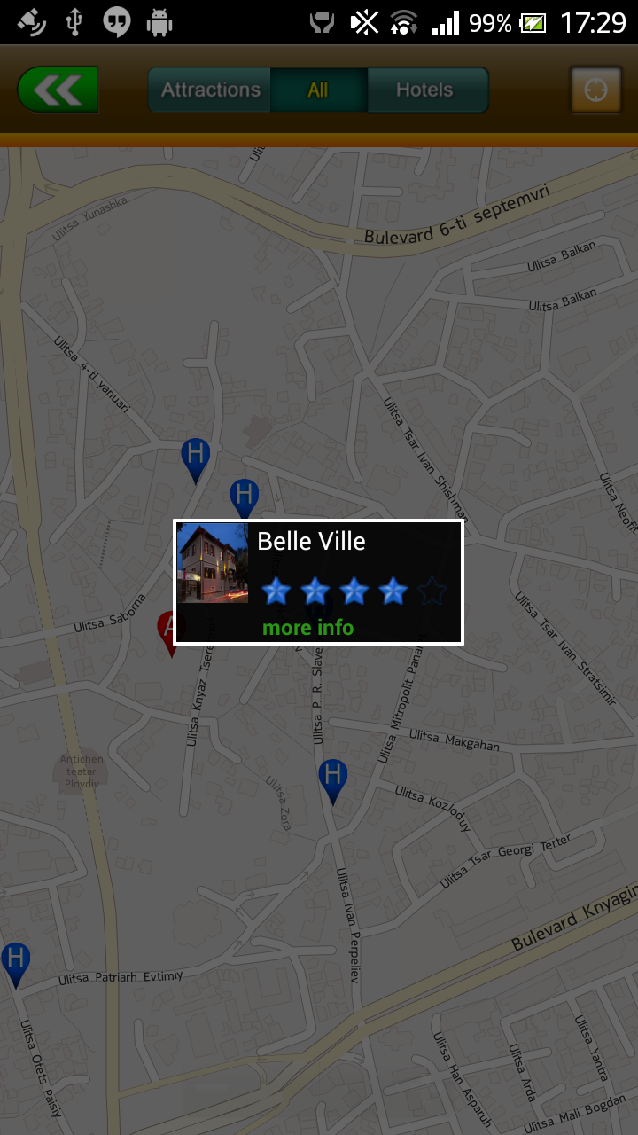 Plovdiv Offline Map Guide Screen 2