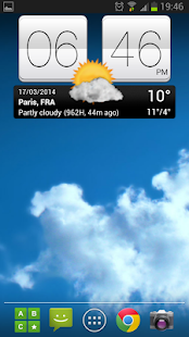 Sense V2 Flip Clock &amp; Weather screenshot for Android
