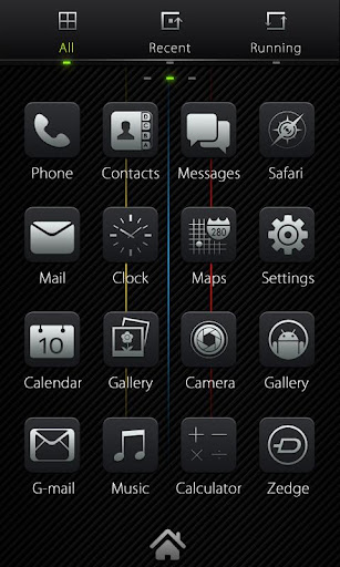 Dark GO LauncherEX Theme v1.0