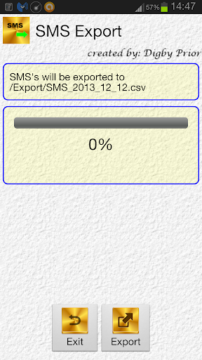 SMS Export