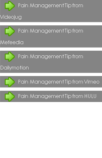 Pain Management Tip