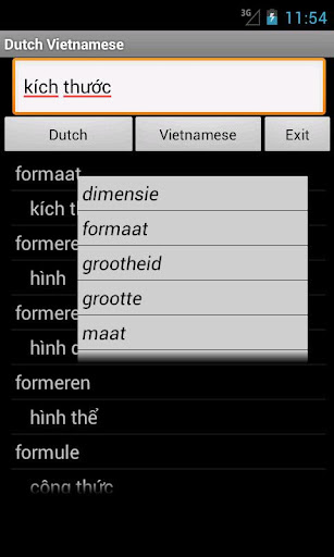 Dutch Vietnamese Dictionary