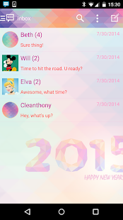 Free Download Handcent Skin (New year 2015) APK for Android