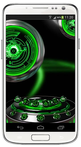 Next Launcher Theme KromeGreen