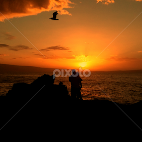 sunset love by Jackson Visser - People Couples