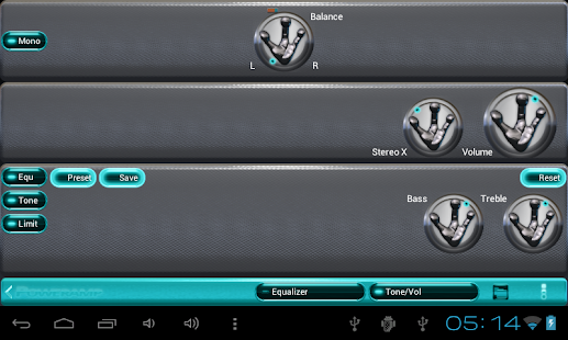 poweramp skin alien lightblue Screenshots 12