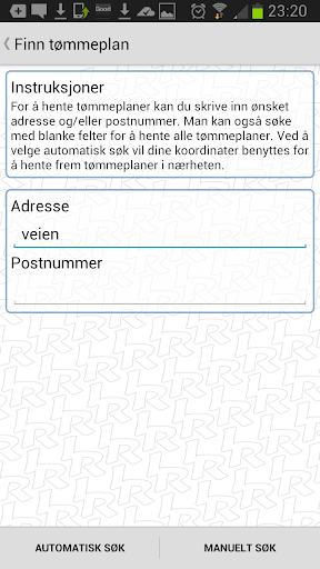 IR Tømmeplan