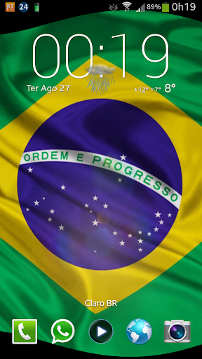 Bandeira Brasil 3D LiveWP