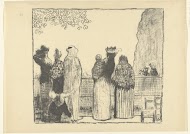 Bezoekers in de Tuilerieën in Parijs