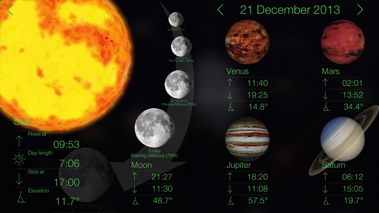 Star Walk - Guía de Astronomía - pantalla