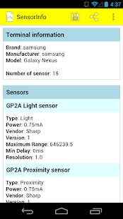 SensorInfo Screenshots 1