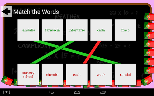 Portuguese Vocab Game