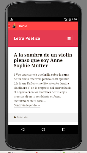 Letra Poética - Poesía