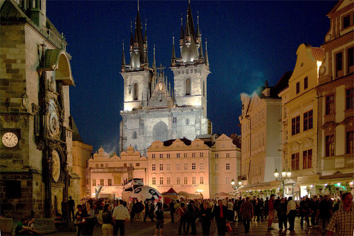 Old Town Square in Prague, the Czech Republic.