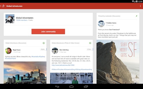 Google+ - screenshot thumbnail