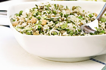 Lemony rice & peas