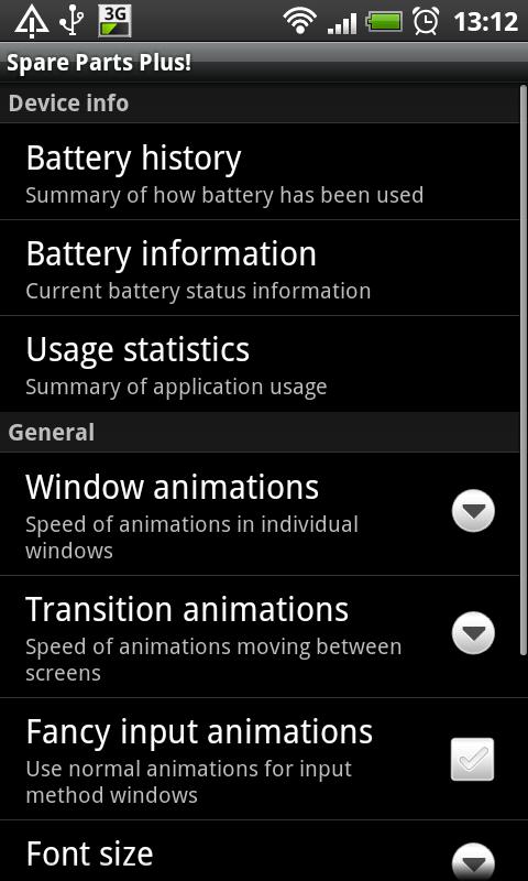Spare Parts Plus! PRO (no ads) Screen 3