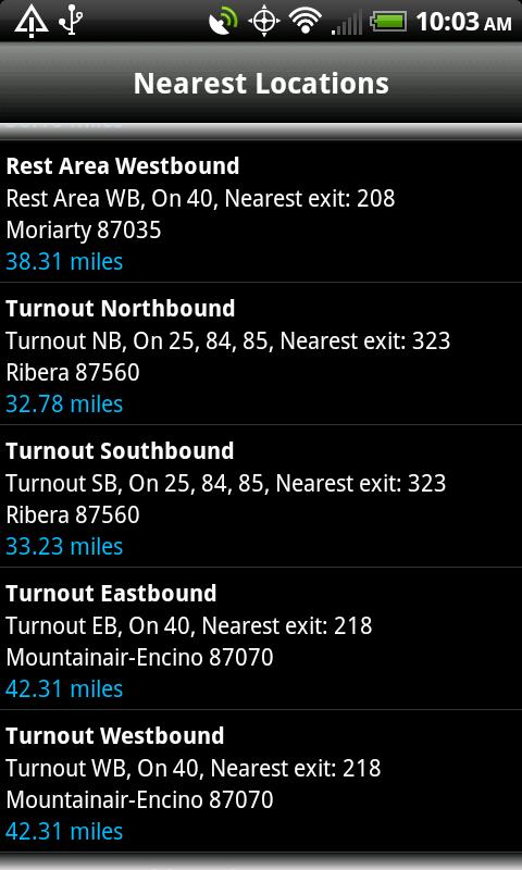 Rest Stops Plus Screen 3