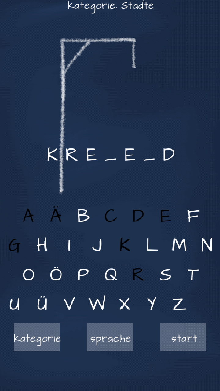 Android application Pendu Classique: France screenshort