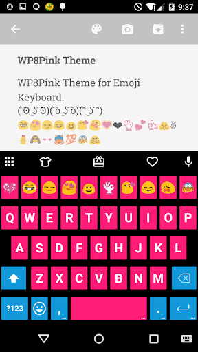 【免費個人化App】Pink Skin Emoji Keyboard-APP點子