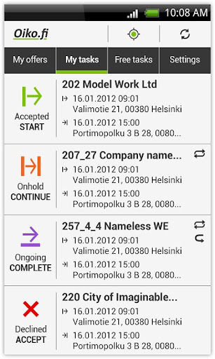 Oiko.fi Mobile Client