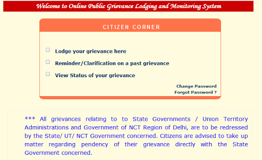 Public Grievance India