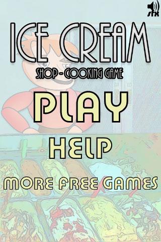 Ice cream shop cooking game