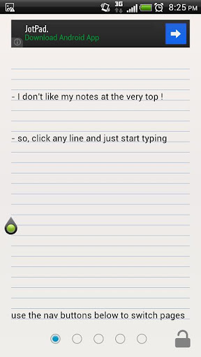 JotPad. notepad