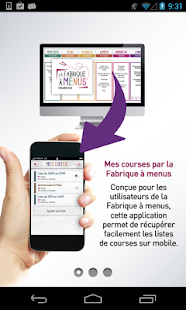 Mes courses - Fabrique à menus