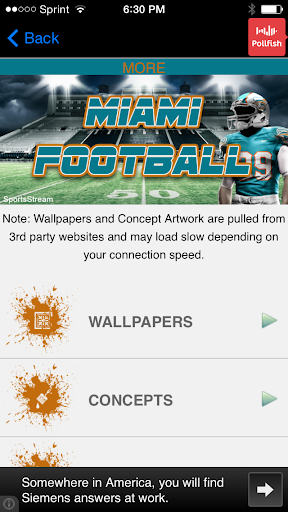 【免費運動App】Miami Football STREAM-APP點子