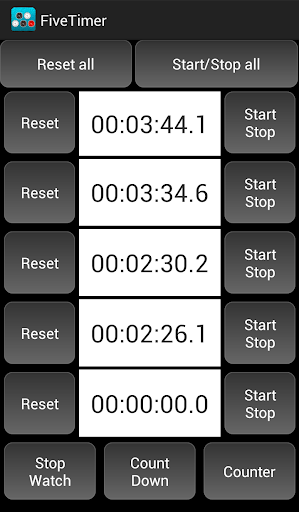 5連タイマー ストップウォッチ