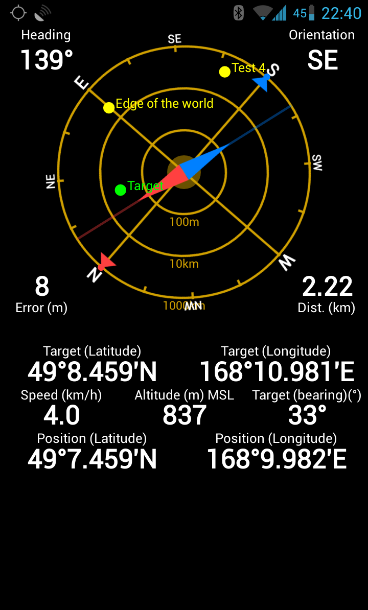 GPS Status PRO - (legacy key) Screen 3