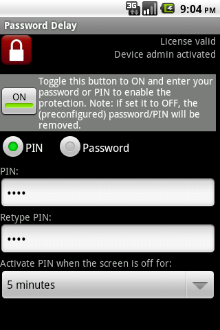 Password Delay Full Screen 1