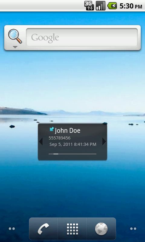 Recent Calls Widget Pro Screen 3