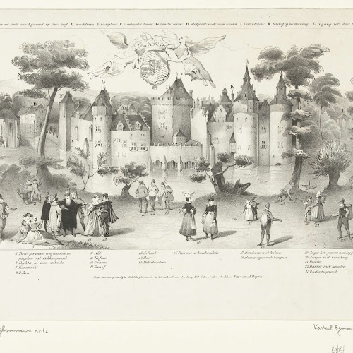 Kasteel van Egmond (Egmond aan den Hoef), 11e eeuw, anoniem, 1800