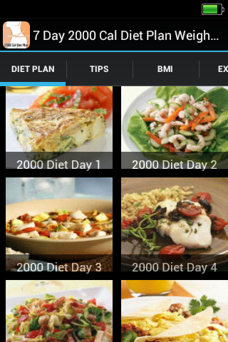 2000 Cal Diet Plan Weight Loss