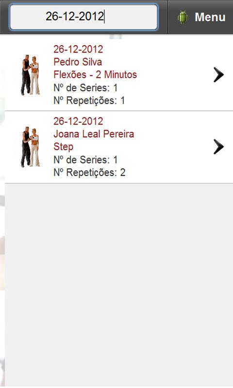 Gestor do Personal Trainer Screen 2