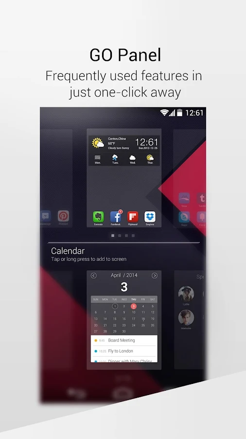 GO Launcher EX (português) - screenshot