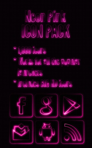 Neon Pink - Icon Pack