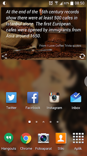 I Love Coffee Widget