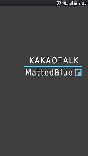 카카오톡 테마 MattedBlue