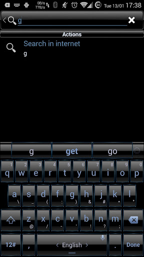 TouchPal Frame Blue skin