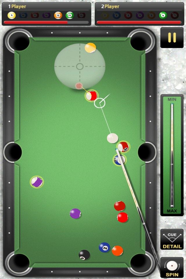 World of pool billiards Screen 3