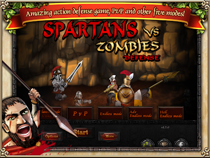 Spartans vs Zombies defense HD