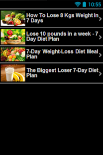 Diet Plan - Weight Loss 7 Days