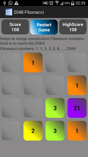 2048 Fibonacci Cool Math Game