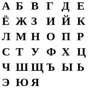 Russian Alphabet Full Version